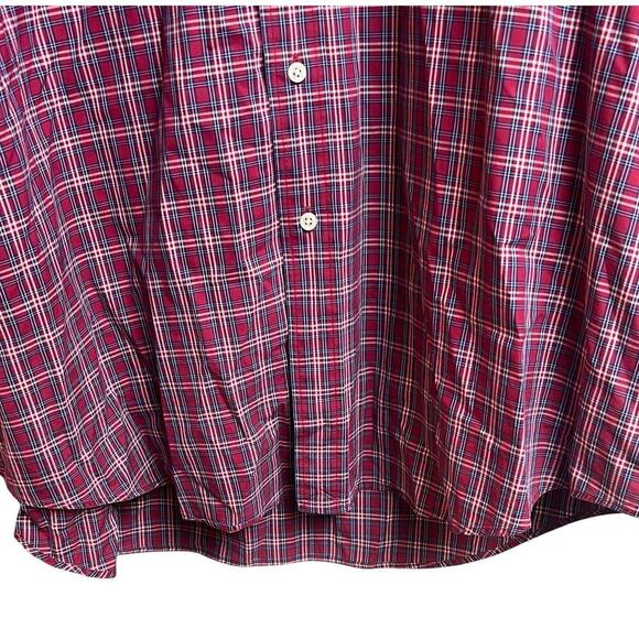 Ralph Lauren Blake 100% Two-Ply Cotton Men's Red Plaid Button Up XL - Picture 6 of 8
